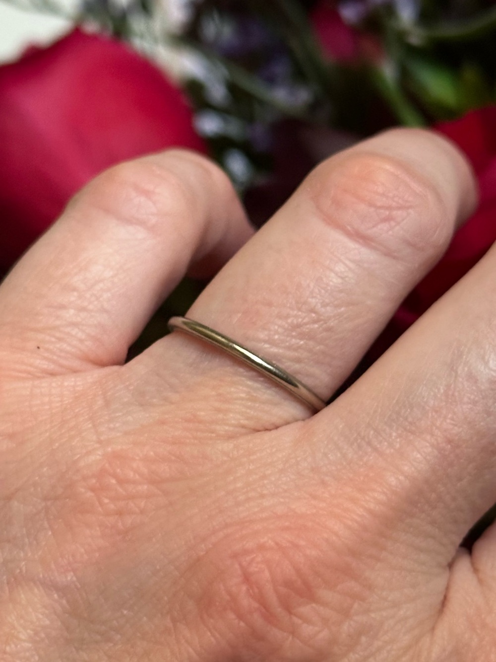 Antique 10k Solid White Gold JR Wood & Son’s Wedding Band Ring Size 8 - Picture 9 of 15